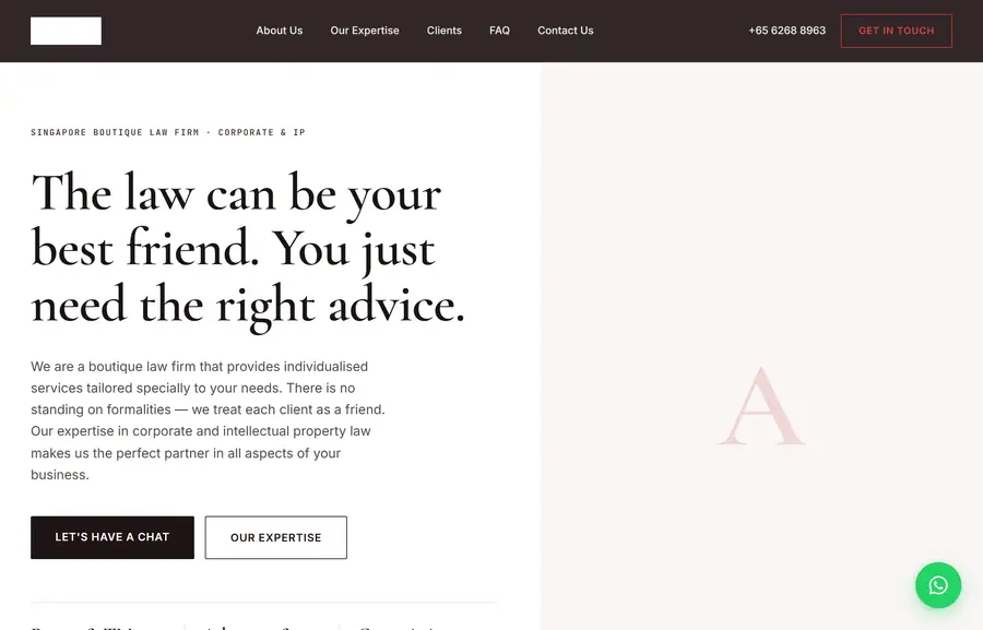 Arielle Law Homepage rebuild